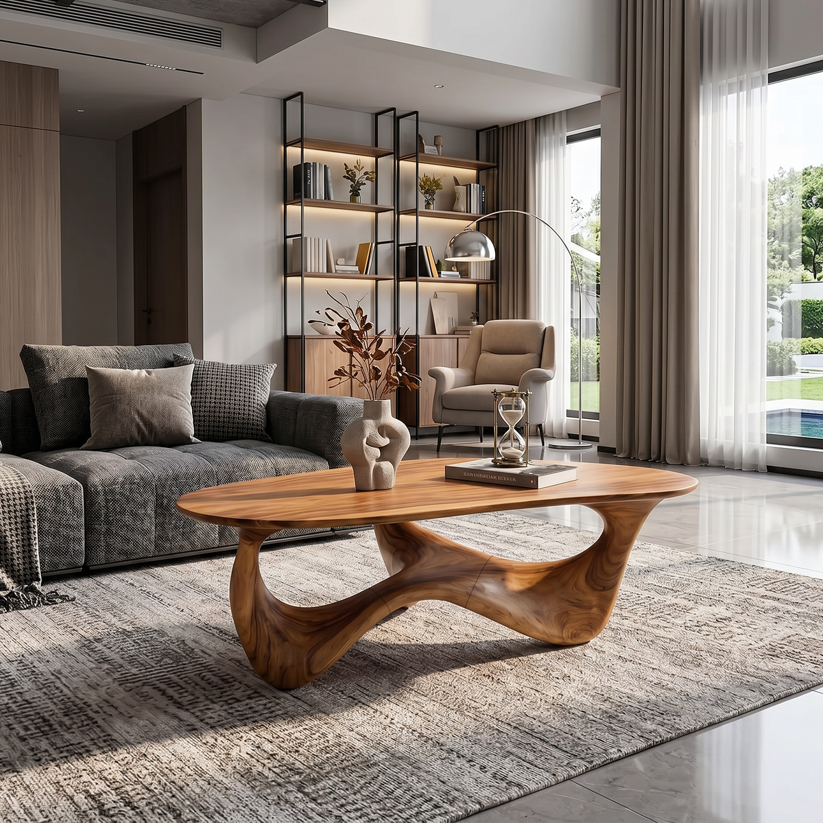 Rustic Solid Wood Coffee Table