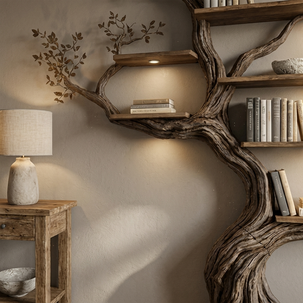 Modern Organic Tree Bookshelf