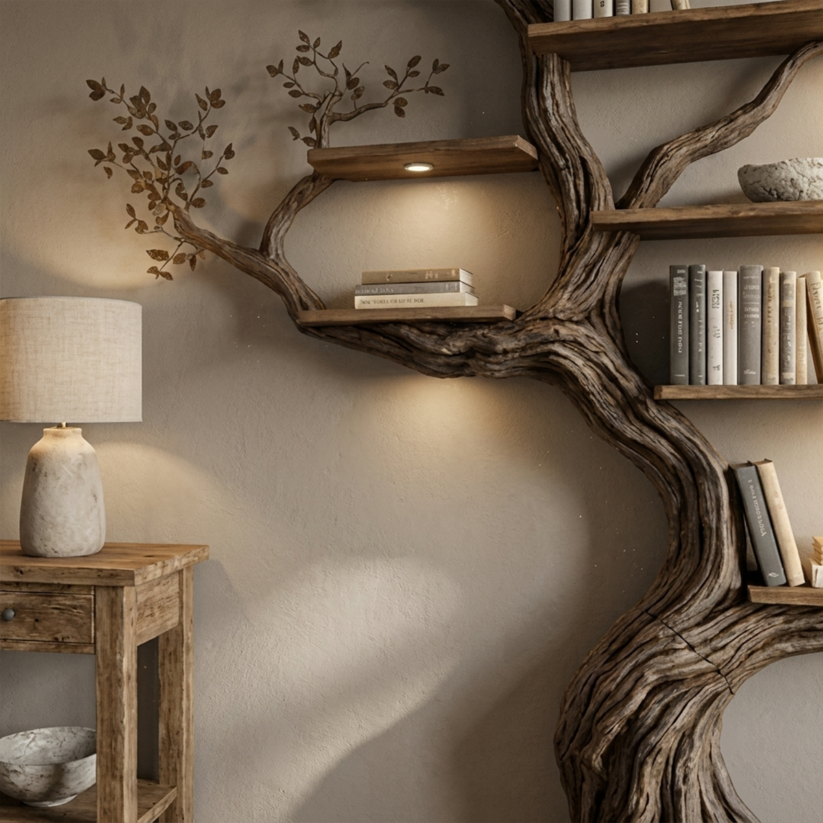 Modern Organic Tree Bookshelf