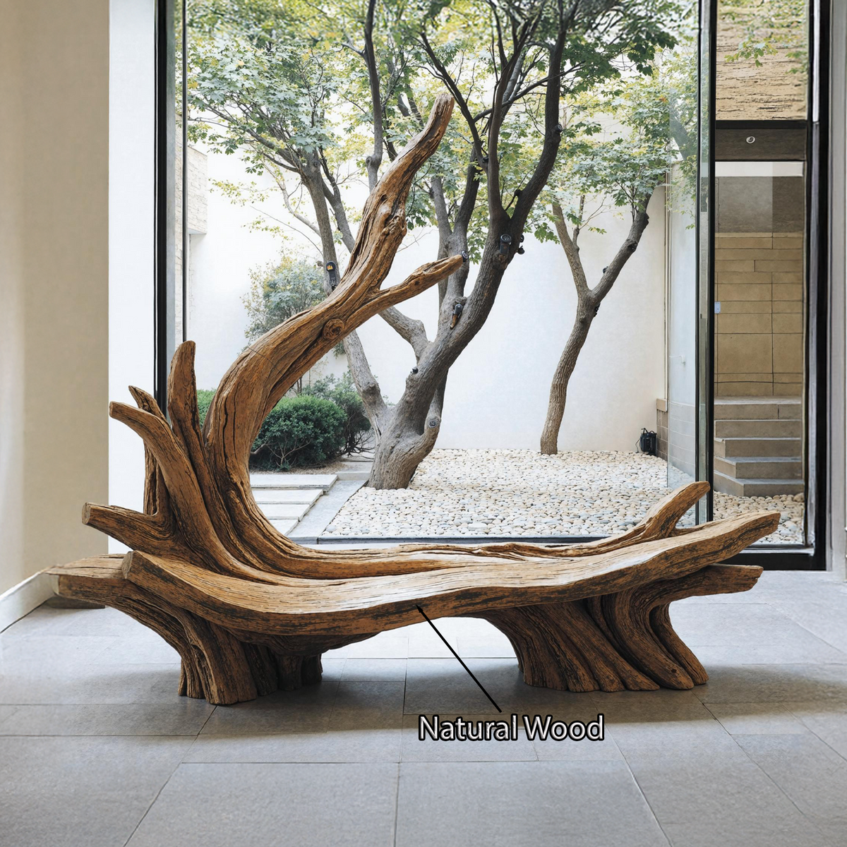 Handcrafted Live Edge Bench For Artistic Patio Designs